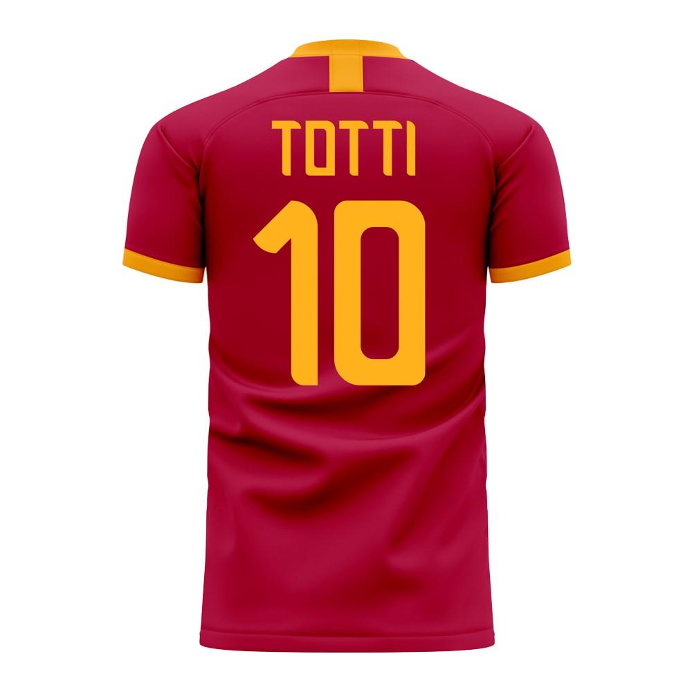 Roma Francesco Totti Tribute Home Shirt Kids Long Sleeve