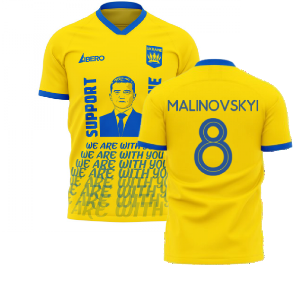 Airosportswear 2022-2023 Ukraine Home Concept Football Soccer T-Shirt Jersey