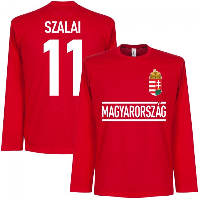 Hungary Szalai 11 Team L/S T-Shirt - Red