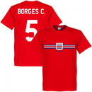 Costa Rica Borges C. Team T-shirt - Red