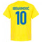 Sweden Ibrahimovic 10 Team T-Shirt - Yellow