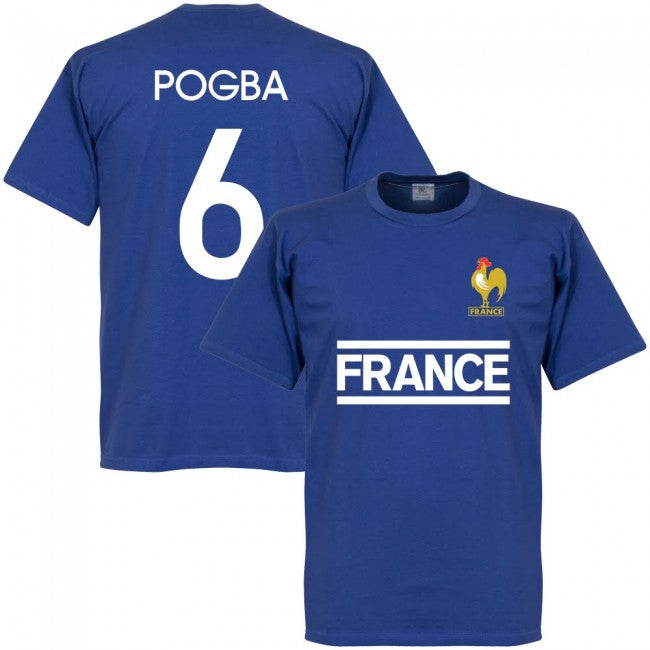 France Pogba No6 Team T-Shirt - Royal