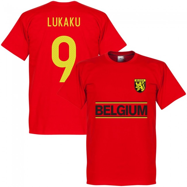 Belgium Lukaku Team T-Shirt - Red