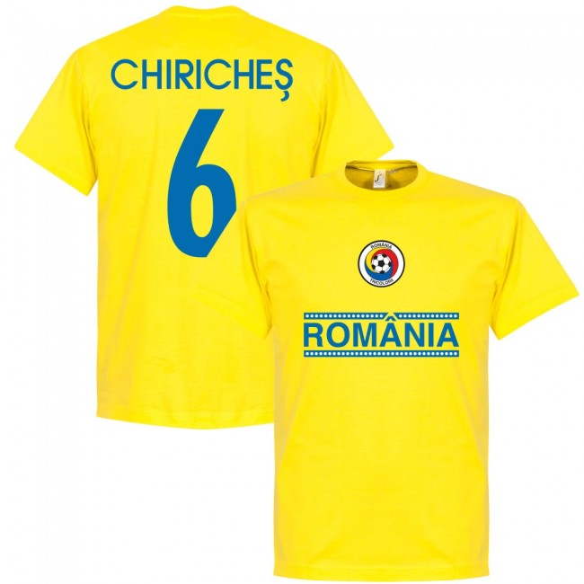 Romania Chiriches 6 Team T-Shirt - Yellow