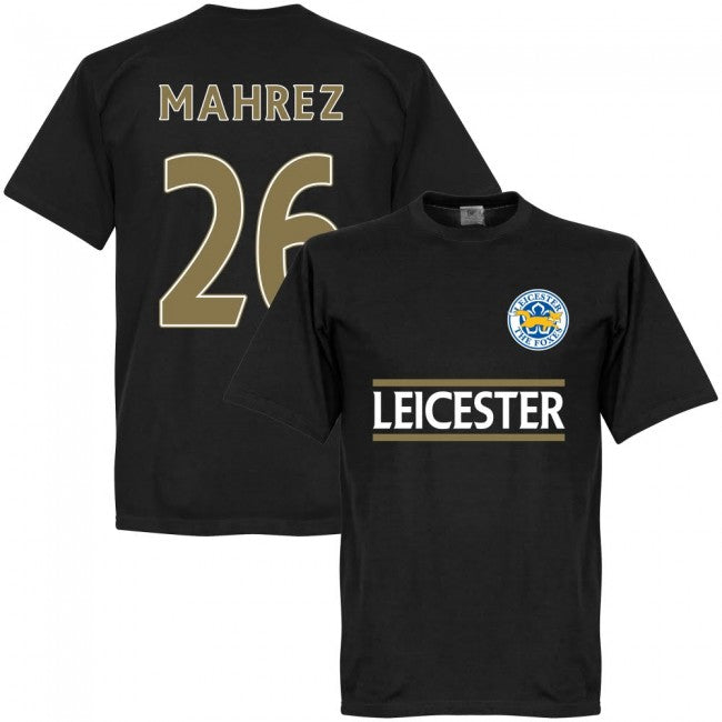 Leicester Mahrez 26 Team T-shirt - Black