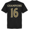 Leicester Champions Team T-shirt - Black