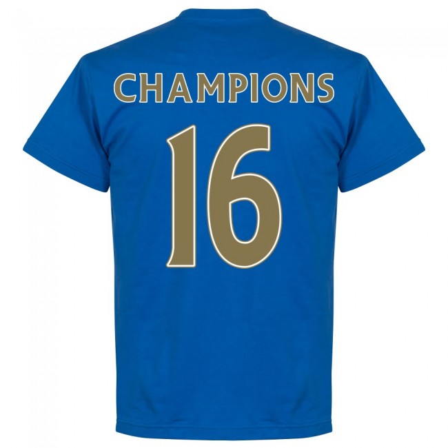 Leicester Champions Team T-shirt - Royal