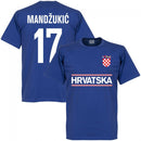 Croatia Mandzukic 17 Team T-Shirt - Royal