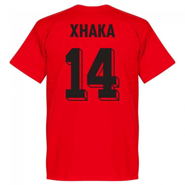 Albania Xhaka 14 Team T-Shirt - Red