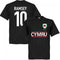 Cymru Ramsey Team T-shirt - Black