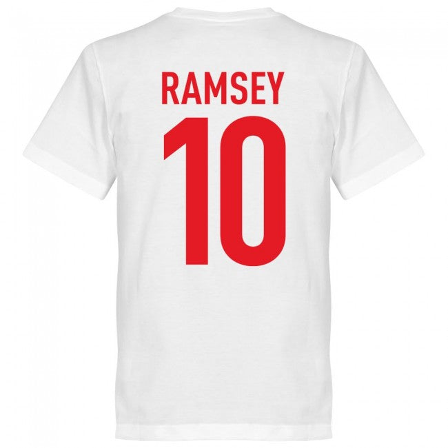 Wales Ramsey 10 Team T-Shirt - White