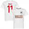 Wales Bale Kids Team T-shirt - White