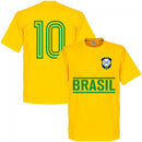 Brazil Team No.10 T-shirt - Yellow