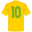 Brazil Team No.10 T-shirt - Yellow