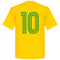 Brazil Team No.10 T-shirt - Yellow