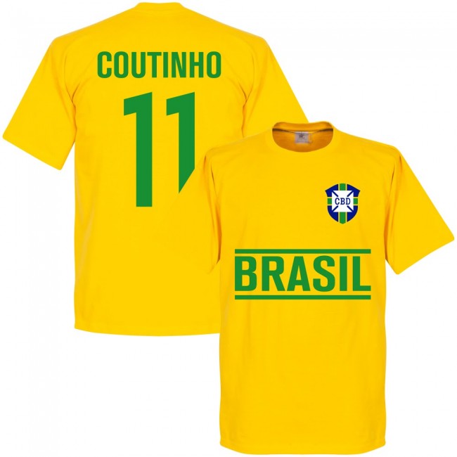 Brasil Coutinho Team T-Shirt - Yellow