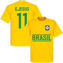 Brasil G.Jesus 11 Team T-Shirt - Yellow