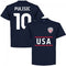 USA Pulisic 10 Team T-Shirt - Navy