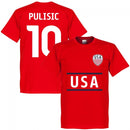 USA Pulisic 10 Team T-Shirt - Red