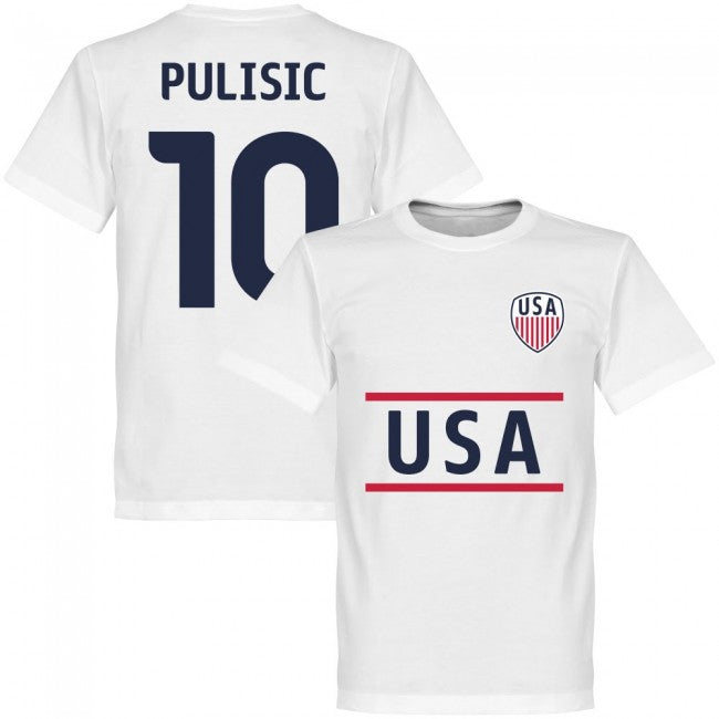 USA Pulisic 10 Team T-Shirt - White