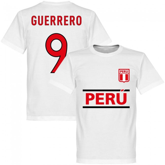 Peru Guerrero 9 Team T-Shirt - White