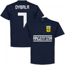 Argentina Dybala 7 Team T-Shirt - Navy