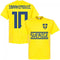 Sweden Ibrahimovic 10 Team T-Shirt - Yellow