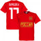 Russia Dzagoev 17 Team T-Shirt - Red