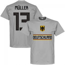 Germany Müller 13 Team T-Shirt - Grey