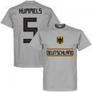 Germany Hummels 5 Team T-Shirt - Grey