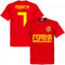 Spain Morata 7 Team T-Shirt - Red