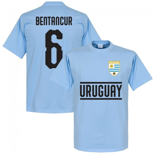 Uruguay Bentancur 6 Team T-Shirt - Sky