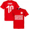 Switzerland Xhaka 10 Team T-shirt - Red