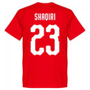 Switzerland Shaqiri 23 Team T-Shirt - Red