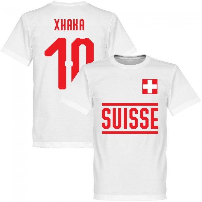 Switzerland Xhaka 10 Team T-shirt - White