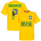 Brazil Socrates 8 Gallery Team T-Shirt - Yellow