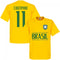 Brasil Coutinho 11 Team T-Shirt - Yellow