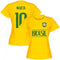 Brazil Team Womens Marta 10 T-shirt - Yellow