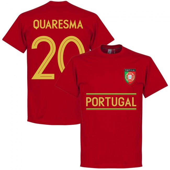 Portugal Quaresma 20 Team T-Shirt - Red