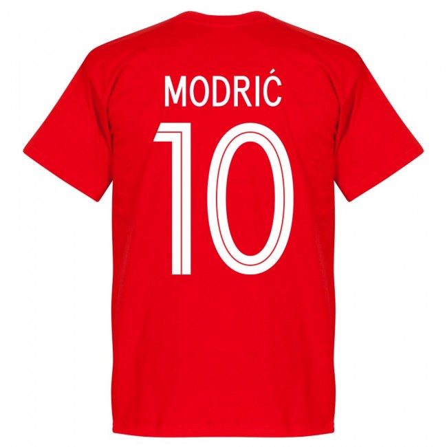 Croatia Modric 10 Team T-Shirt - Red