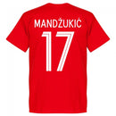 Croatia Mandzukic 17 Team T-Shirt - Red