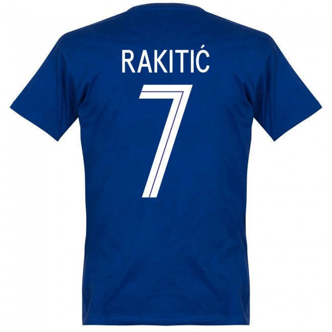 Croatia Rakitic 7 Team T-Shirt - Blue