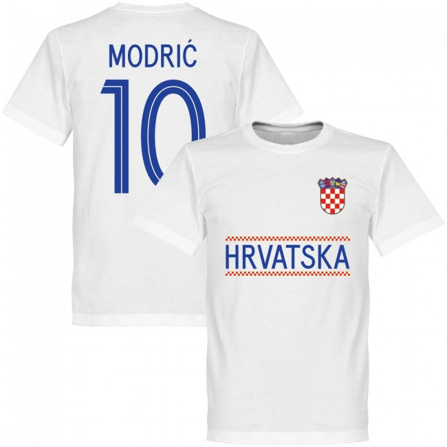 Croatia Modric 10 Team T-Shirt - White