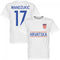 Croatia Mandzukic 17 Team T-Shirt - White