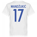 Croatia Mandzukic 17 Team T-Shirt - White