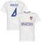 Croatia Perisic 4 Team T-Shirt - White