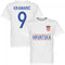 Croatia Kramaric 9 Team T-Shirt - White