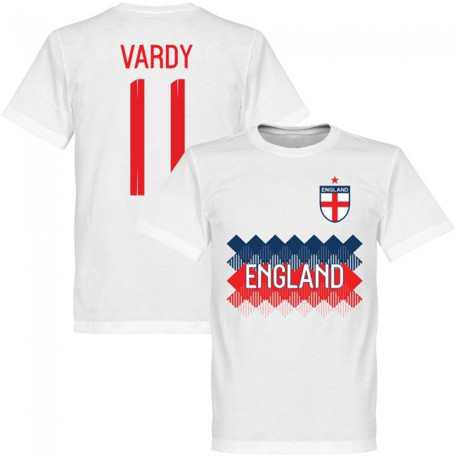 England Vardy 11 Team T-Shirt - White