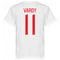 England Vardy 11 Team T-Shirt - White