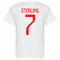 England Sterling 7 Team T-Shirt - White